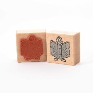 Motivstempel Heindesign "Junge mit Buch"