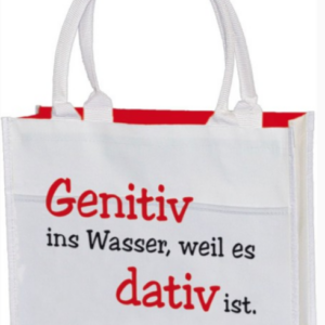 Einkaufstasche - Genitiv ins Wasser