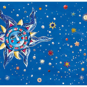 Brettchen - Sonne, Mond und Sterne