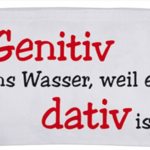 Etuitasche - Genitiv ins Wasser