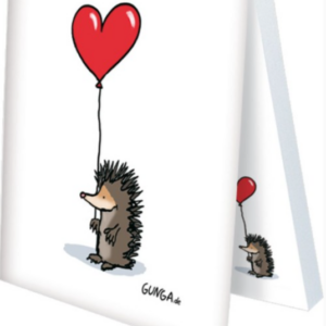 Klebezettel - Igel mit Herz