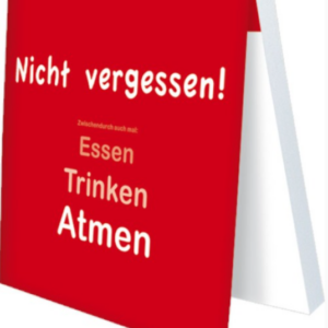 Klebezettel - Nicht vergessen