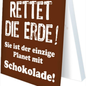 Klebezettel - Rettet die Erde!