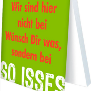 Klebezettel - So isses
