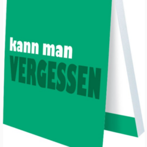 Klebezettel - kann man vergessen