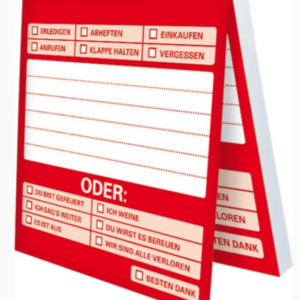 Klebezettel - Bürosprüche Entweder Oder