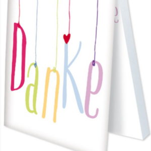 Klebezettel - Danke