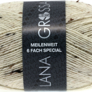 Meilenweit 6fach Tweed - Natur meliert
