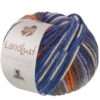 102-Blau/Orange gemustert